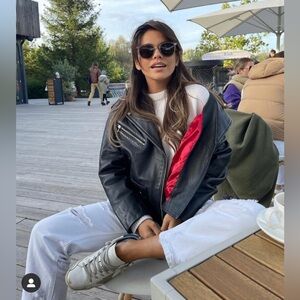 All Saints Black and Red Women's Jacket